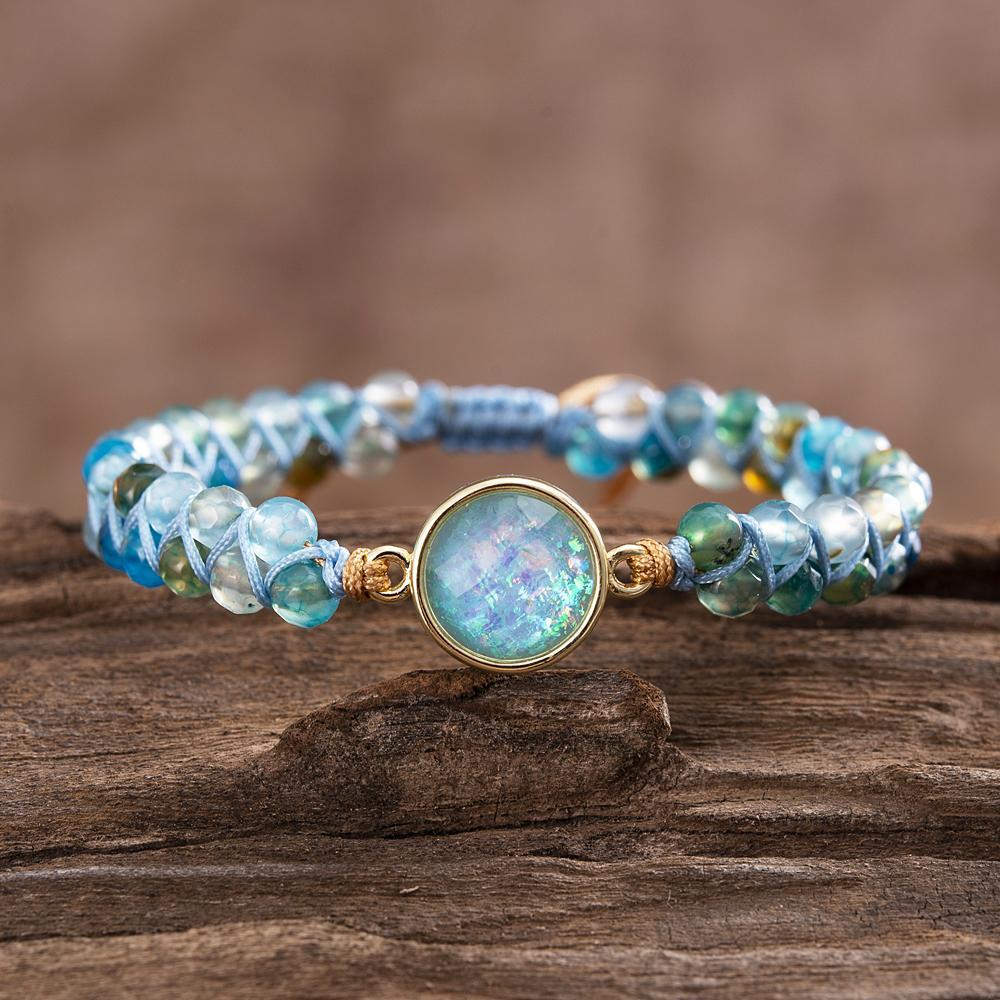 Hypnotic Blue Opal Bracelet - Liora-The Livary