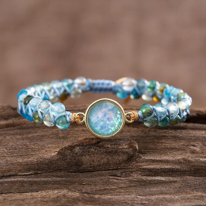 Hypnotic Blue Opal Bracelet - Liora-The Livary