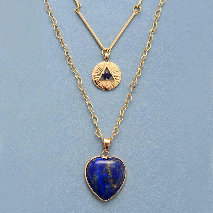 Protective Lapis Necklace - Althea-The Livary