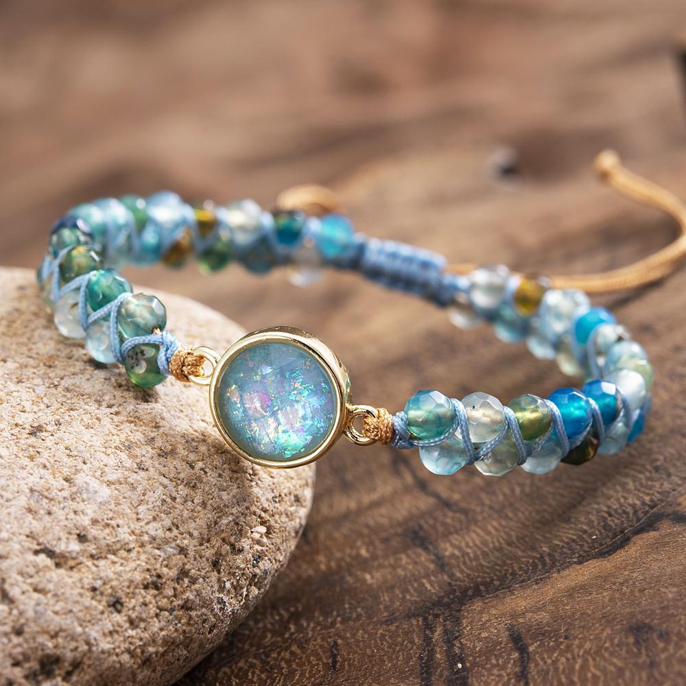 Hypnotic Blue Opal Bracelet - Liora-The Livary
