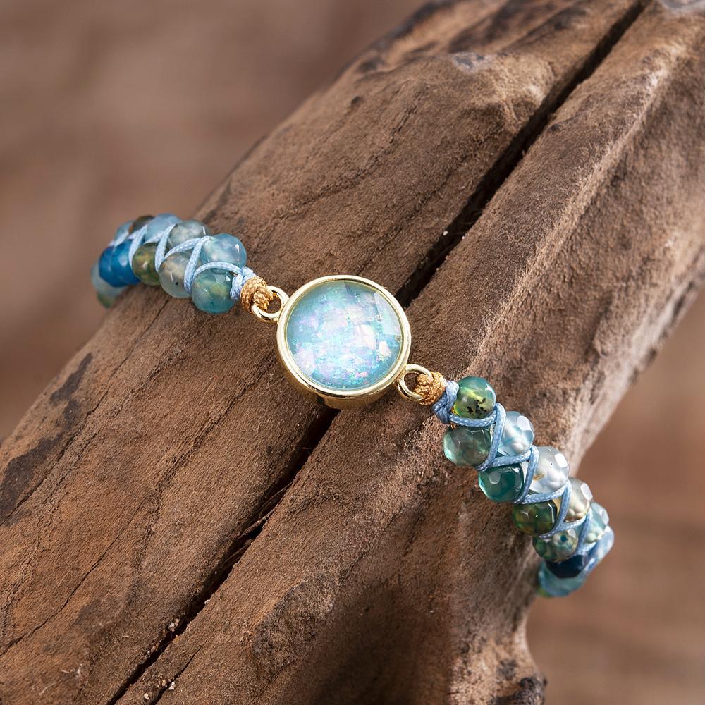 Hypnotic Blue Opal Bracelet - Liora-The Livary