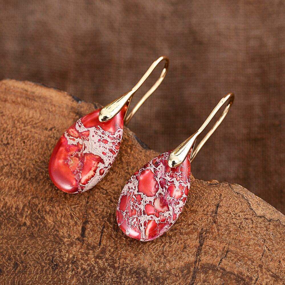 Jasper Dream Earrings - Nyssa-Gold-The Livary