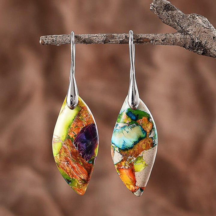 Regaliet Drop Earrings - Amaris-Silver-The Livary