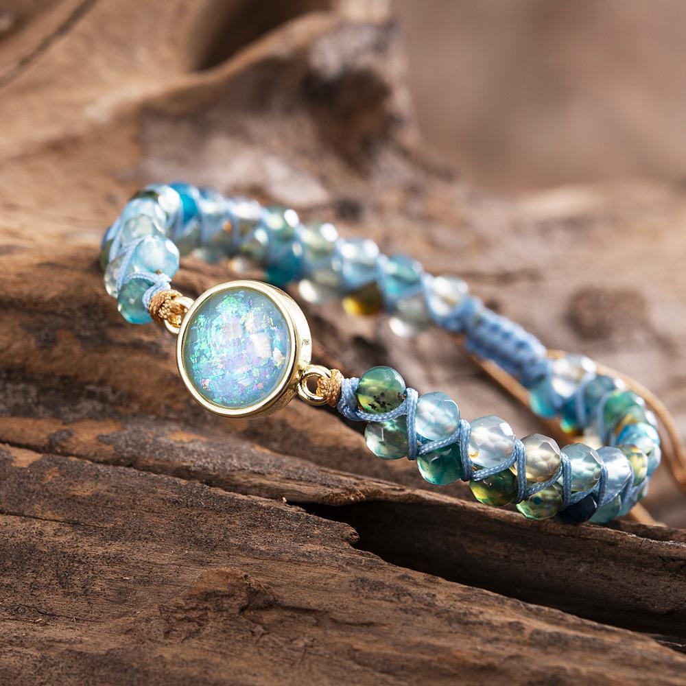 Hypnotic Blue Opal Bracelet - Liora-The Livary