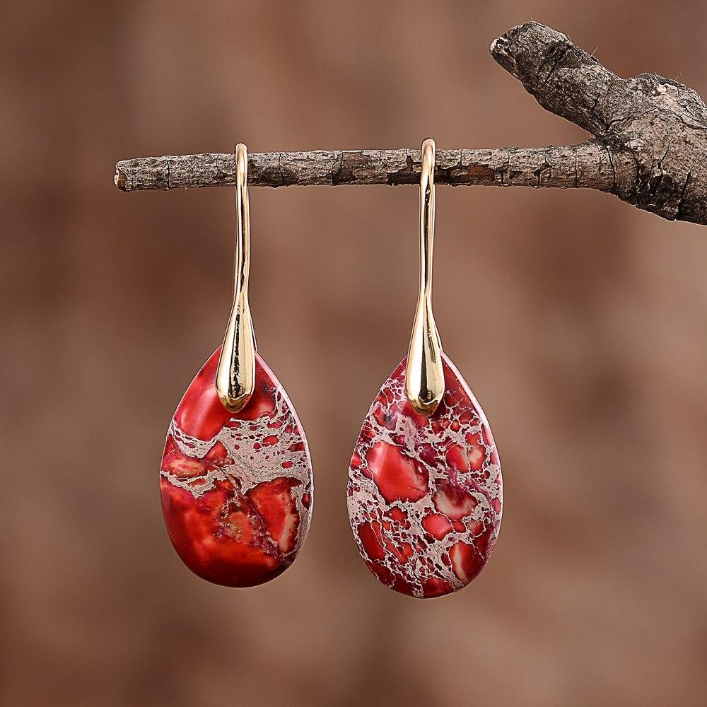 Jasper Dream Earrings - Nyssa-Silver-The Livary