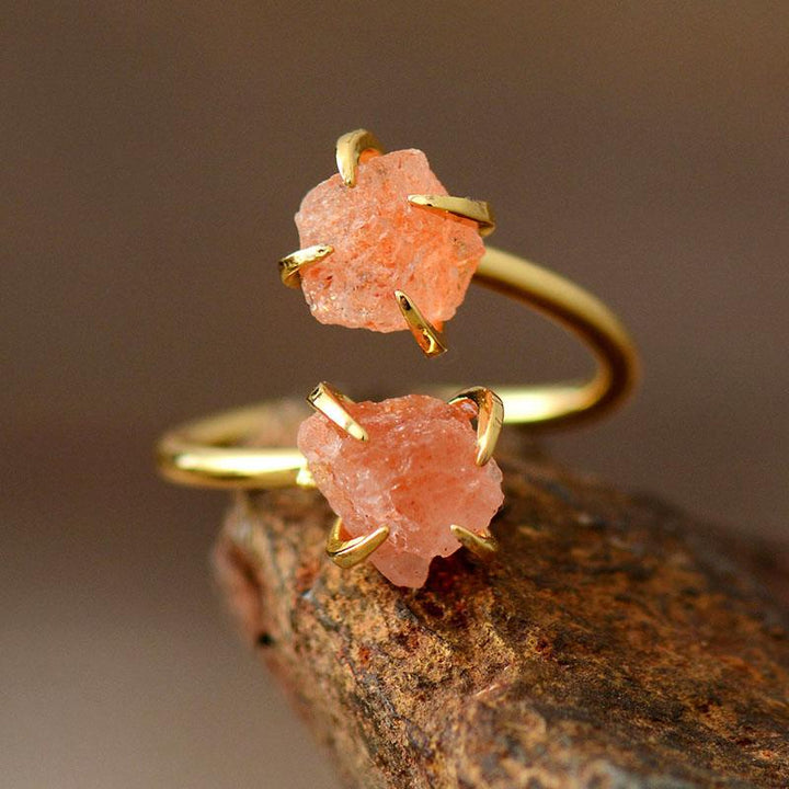 Unique Raw Gemstone Ring - Mira-Quartz-The Livary