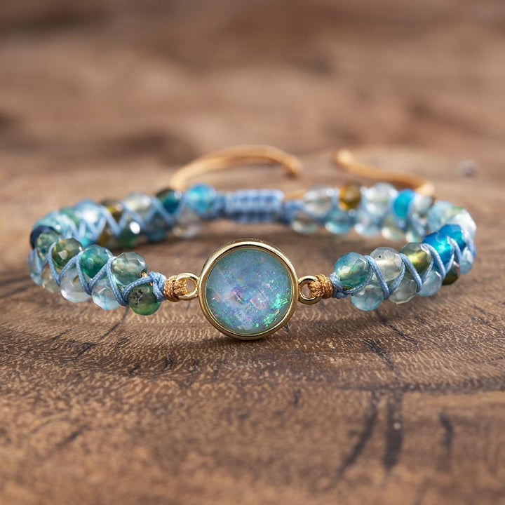 Hypnotic Blue Opal Bracelet - Liora-The Livary