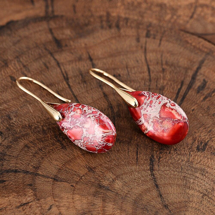 Jasper Dream Earrings - Nyssa-Silver-The Livary