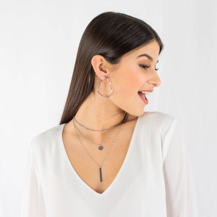 Layered Triple Necklace - Elise-Gold-The Livary
