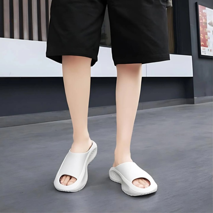 Men's Outdoor Sports Sandals – Cushioned Sole, Lightweight and Stable for Summer - MotionStride™-White Orange-3.5/4.5-The Livary
