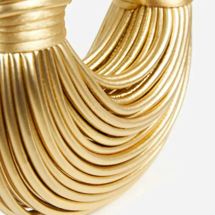 Stylish Knotted Shoulder Bag - Kiana-Gold-The Livary