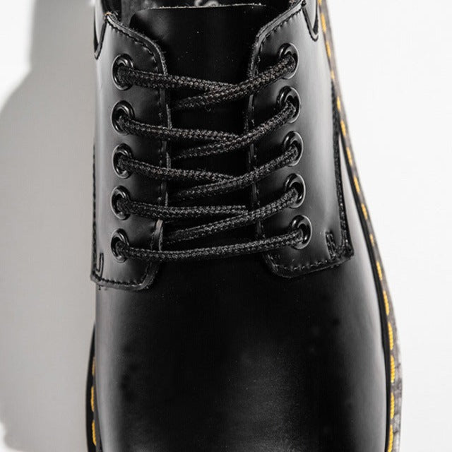 Casual Men's Lace-Up Shoes – Milo-Black-7-The Livary