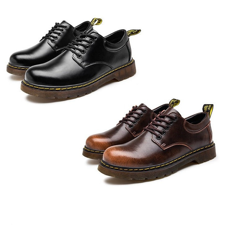 Casual Men's Lace-Up Shoes – Milo-Black-7-The Livary