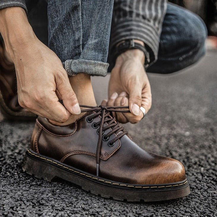 Casual Men's Lace-Up Shoes – Milo-Black-7-The Livary