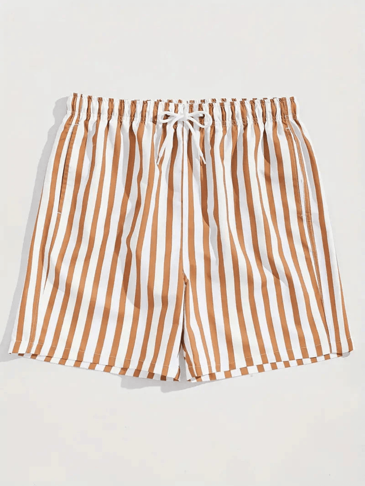 Quick-drying men's swim shorts with a comfortable fit – Luca-Earthy Yellow-S-The Livary
