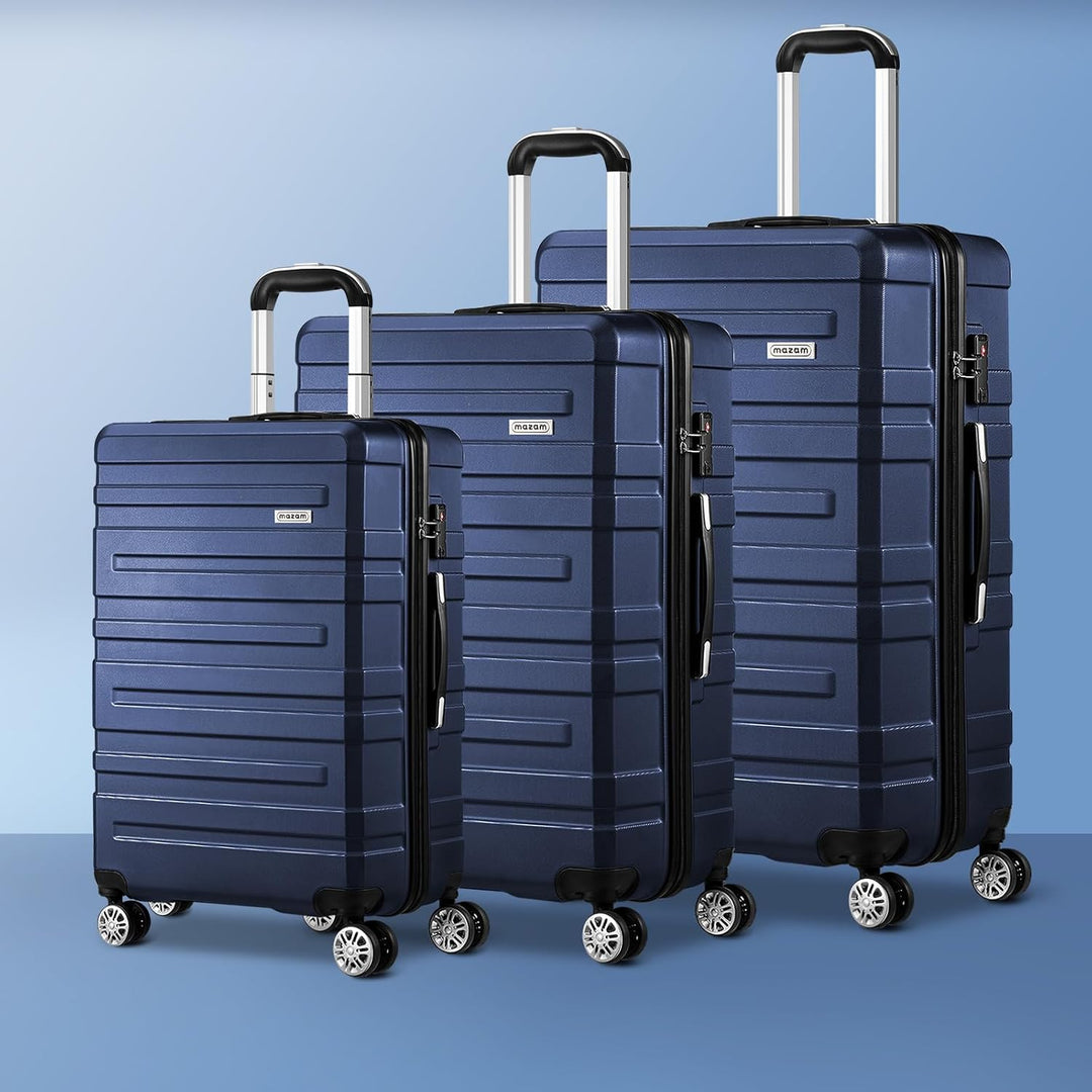 3-Piece Hard-Shell Spinner Luggage Set with TSA Lock and Organised Interior