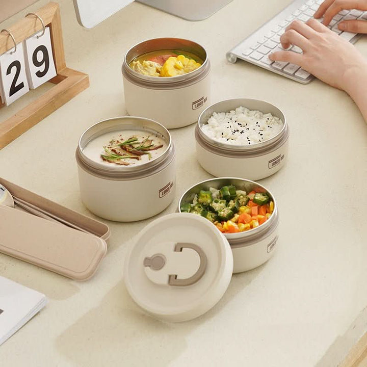 Portable Insulated Meal Container Set - LunchMate-White-2 dozen + bag + FREE cutlery set-The Livary