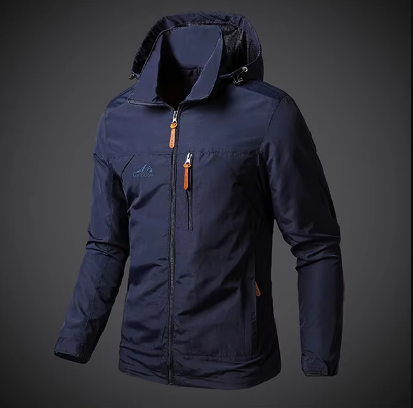 Waterproof & Windproof Men's Jacket – Arvid-Black-S-The Livary