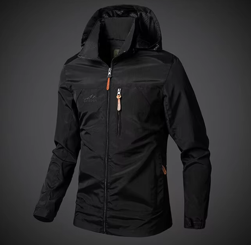 Waterproof & Windproof Men's Jacket – Arvid-Black-S-The Livary