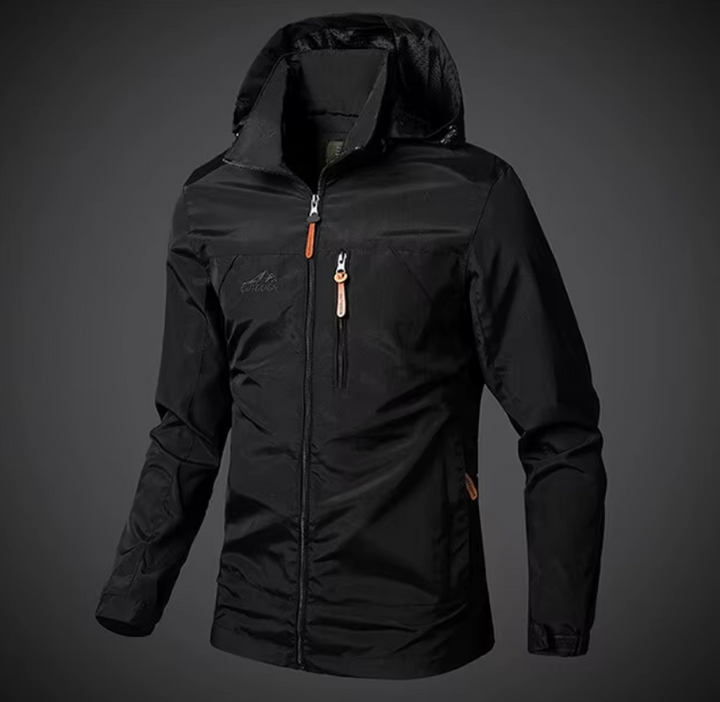Waterproof & Windproof Men's Jacket – Arvid-Black-S-The Livary