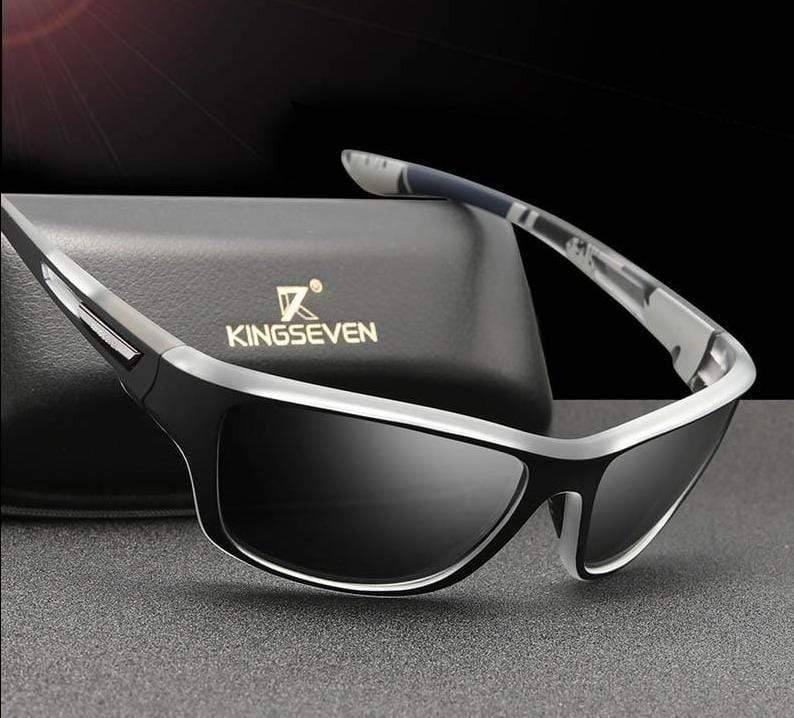Ultralight polarising sunglasses with UV protection – Marco-Black Grey-The Livary