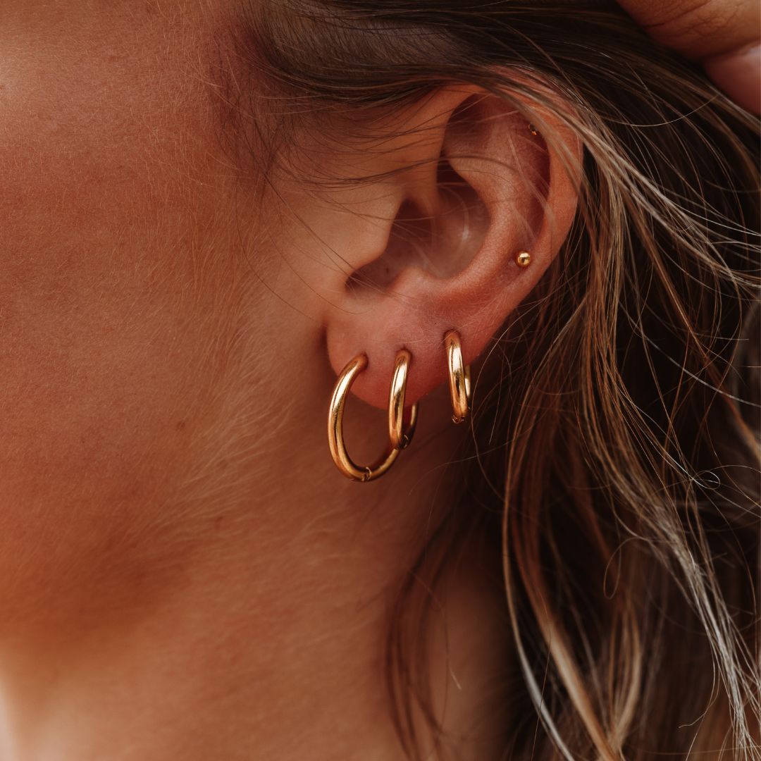 Timeless Hoop Earrings - Celeste-Gold-Small-The Livary