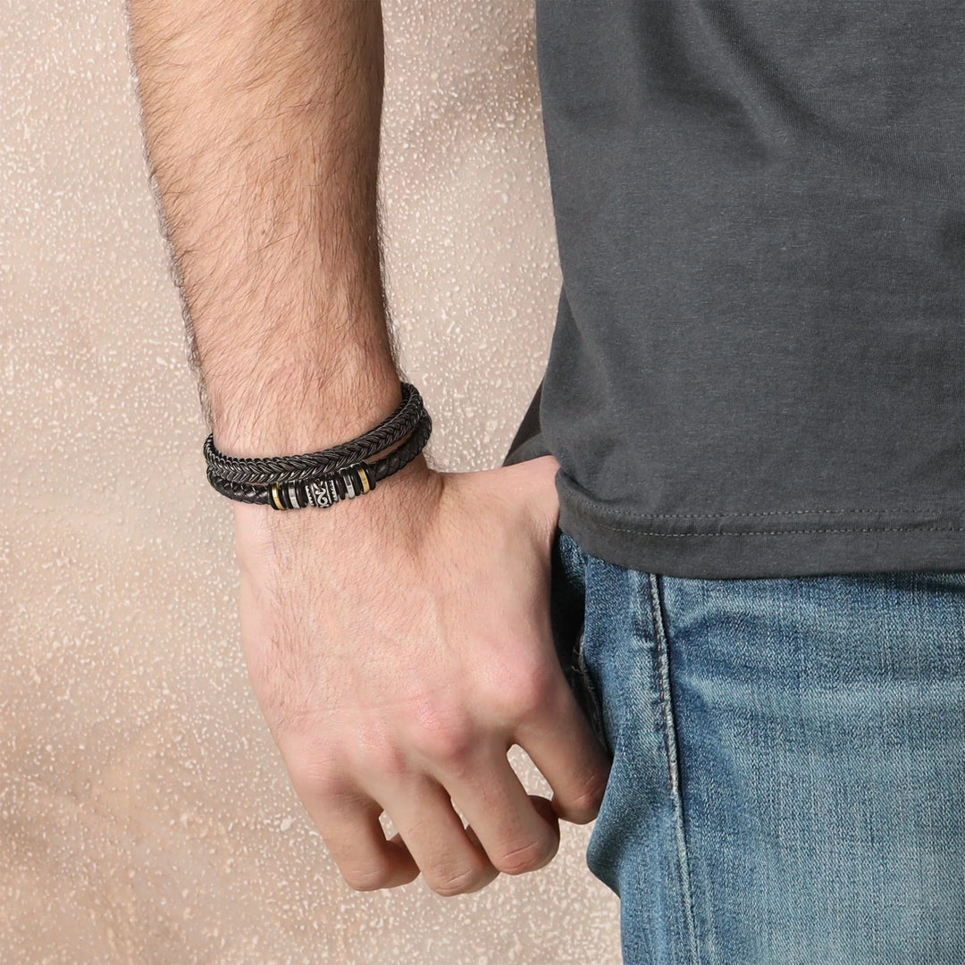 FOR MY HUSBAND - I LOVE YOU; FOREVER - BRACELET-Standard-The Livary
