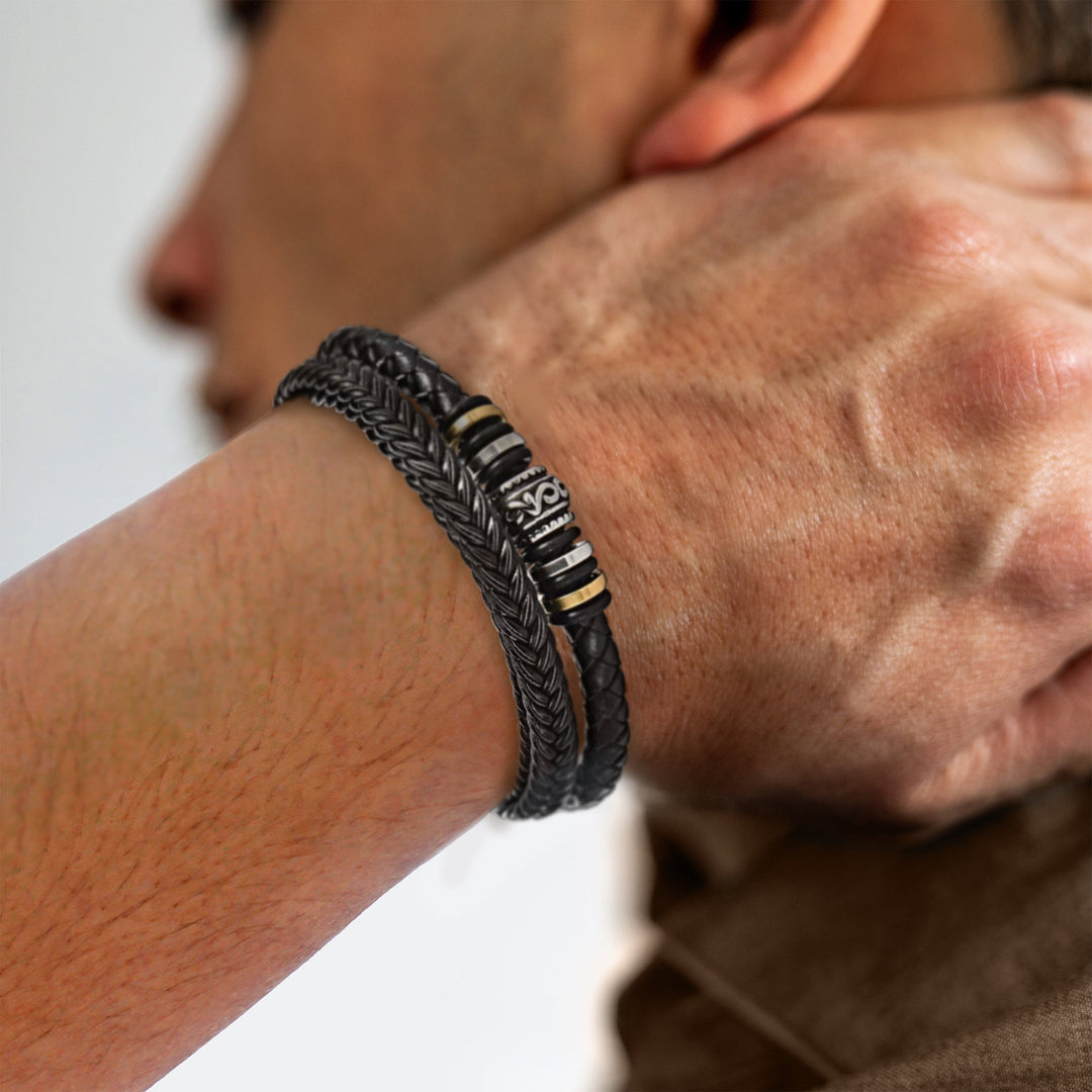 FOR MY HUSBAND - I LOVE YOU; FOREVER - BRACELET-Standard-The Livary