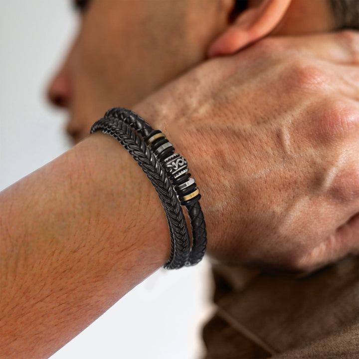 FOR MY HUSBAND - I LOVE YOU; FOREVER - BRACELET-Standard-The Livary
