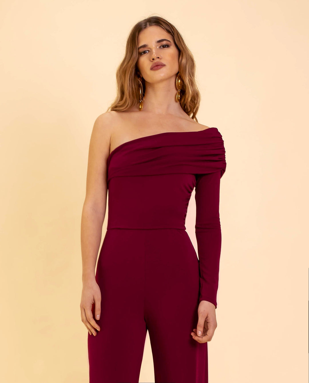 Ladies Jumpsuit with One Shoulder – Alessia-XS-S-The Livary