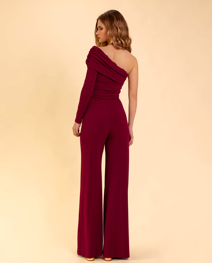 Ladies Jumpsuit with One Shoulder – Alessia-XS-S-The Livary