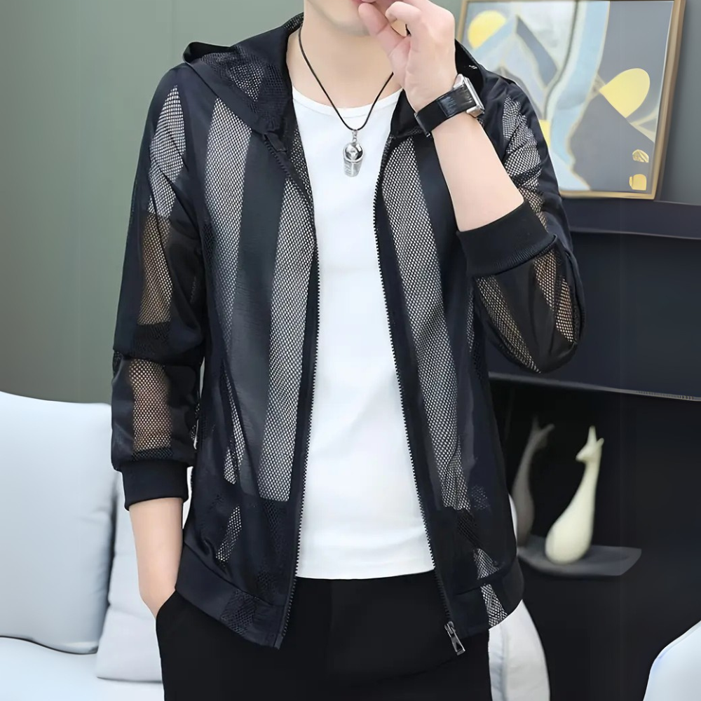 Lightweight Summer Jacket with Hood for Men - Vince-S-The Livary