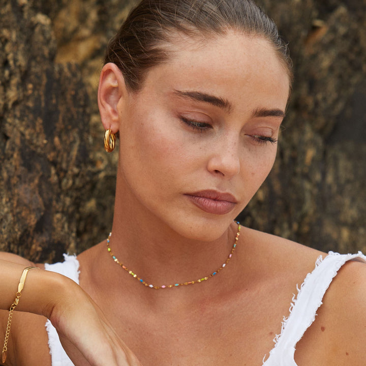 Rainbow Choker - Selina-Gold-The Livary