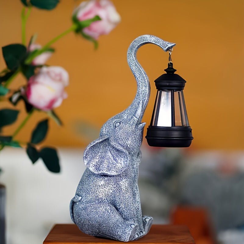 Atmospheric Solar Lamp for the Garden - Elephant Glow-The Livary