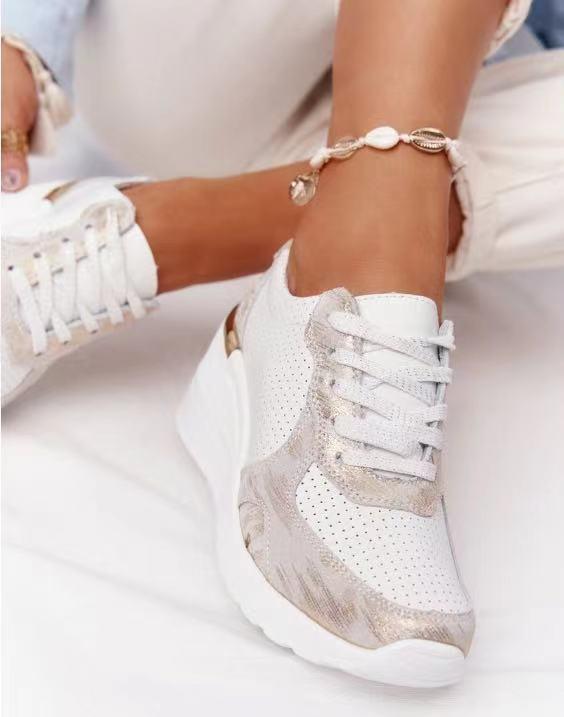 Stylish Orthopaedic Women's Sneakers - Lea-Beige-3-The Livary