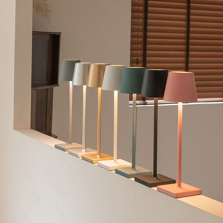 Wireless Rechargeable Table Lamp - Lumière Monsieur-White-The Livary