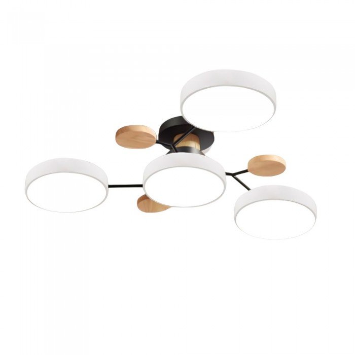 Branching LED Ceiling Lamp - NordicGlow-4 cups-White-The Livary