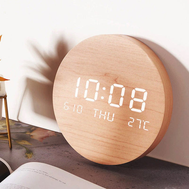 Nordic Inspired Wall Clock - Svenna-Wood-The Livary