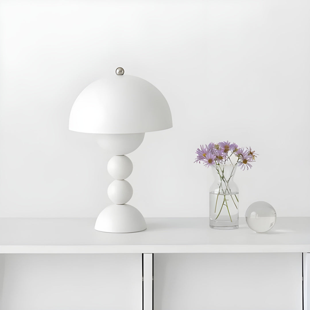 Scandinavian Design Table Lamp - FloraGlow-Black-The Livary