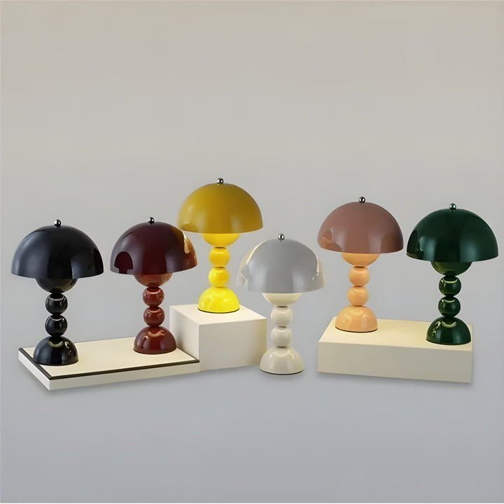 Scandinavian Design Table Lamp - FloraGlow-Black-The Livary