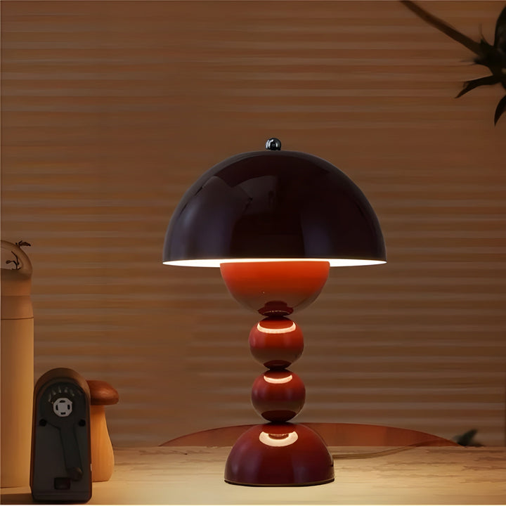 Scandinavian Design Table Lamp - FloraGlow-Black-The Livary