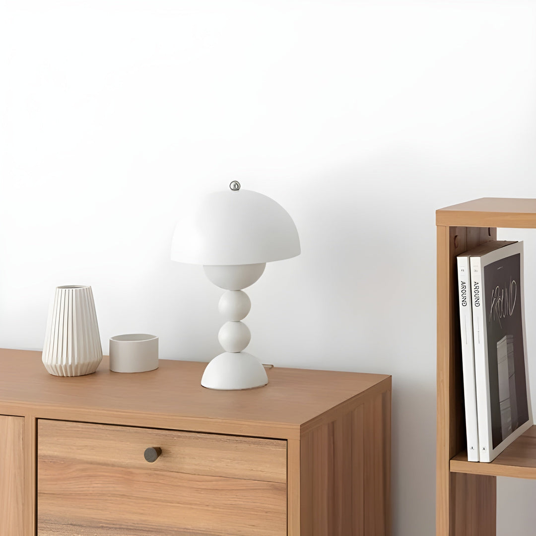 Scandinavian Design Table Lamp - FloraGlow-Black-The Livary