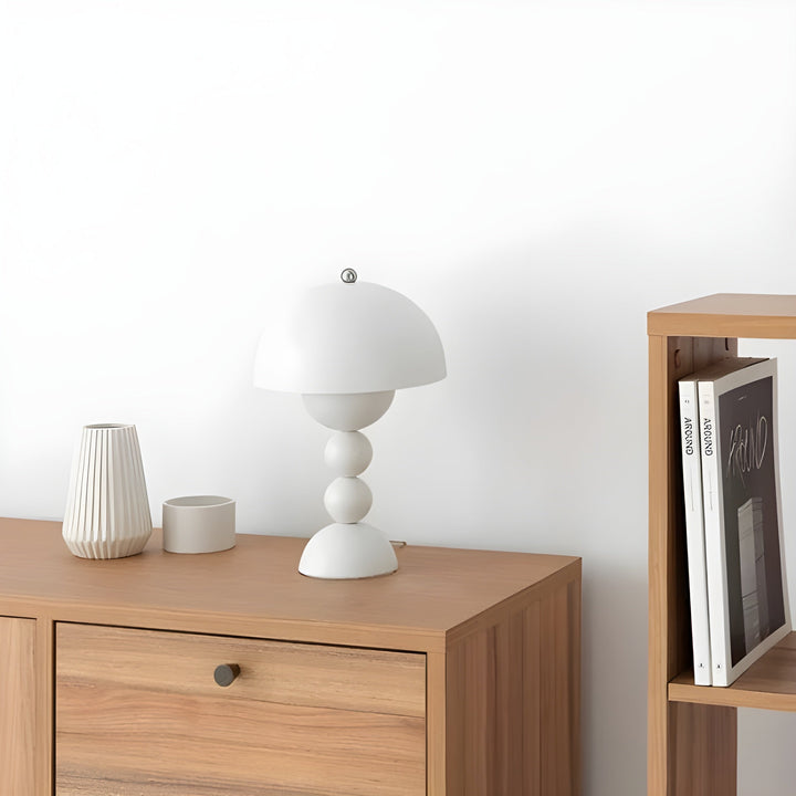 Scandinavian Design Table Lamp - FloraGlow-Black-The Livary