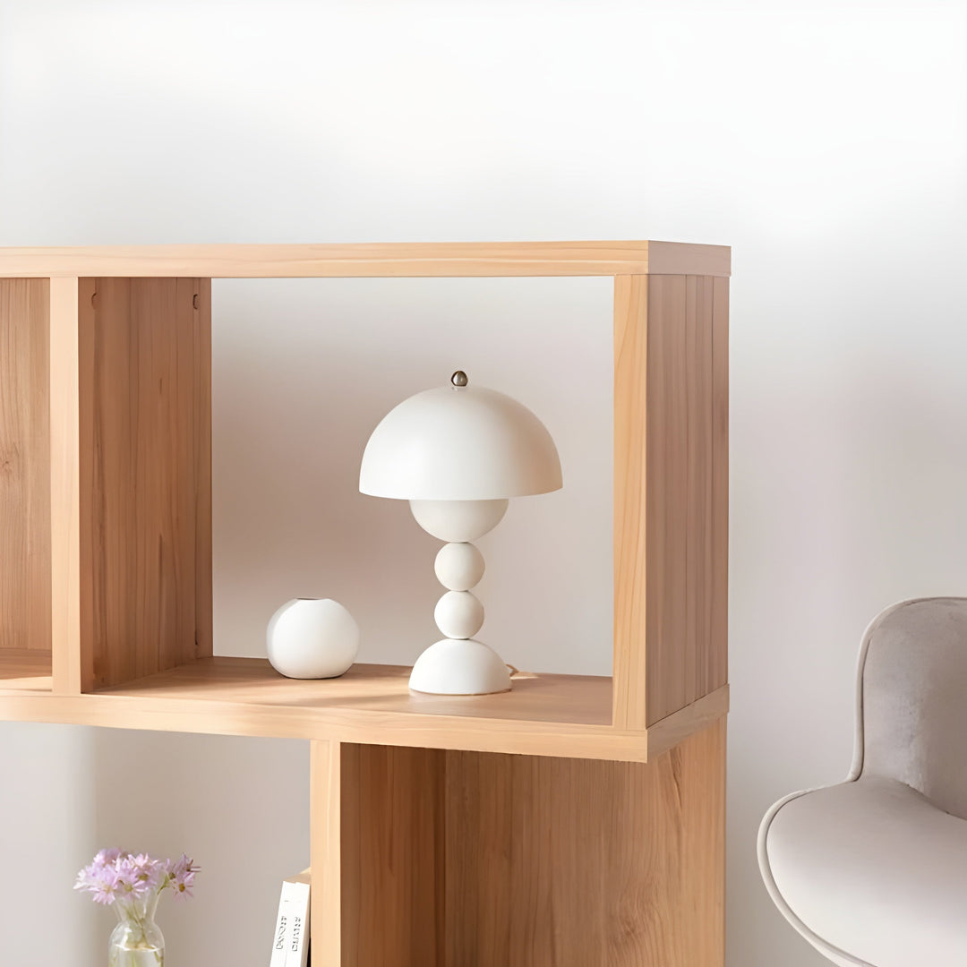 Scandinavian Design Table Lamp - FloraGlow-Black-The Livary