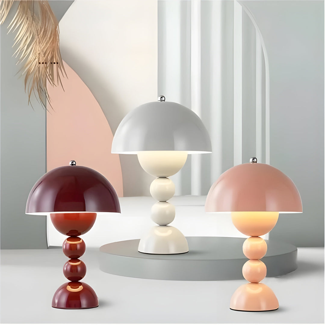 Scandinavian Design Table Lamp - FloraGlow-Black-The Livary