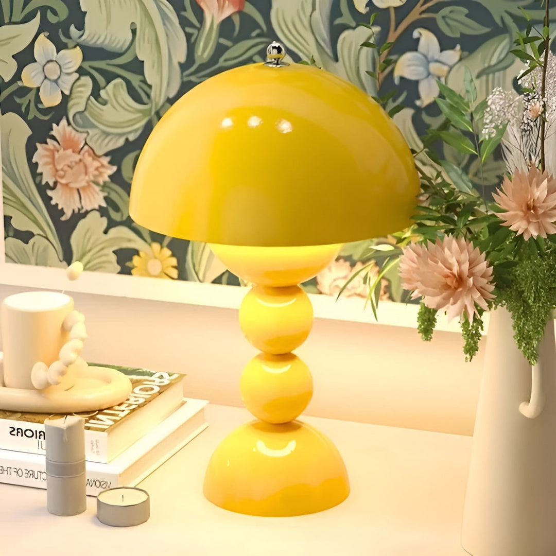 Scandinavian Design Table Lamp - FloraGlow-Yellow-The Livary
