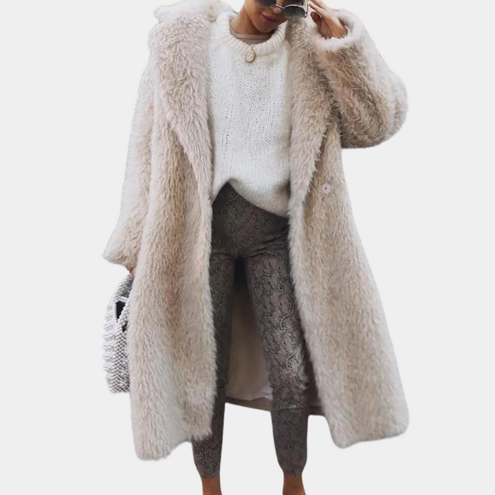 Gariela - Comfy Long Teddy Coat-XS-The Livary