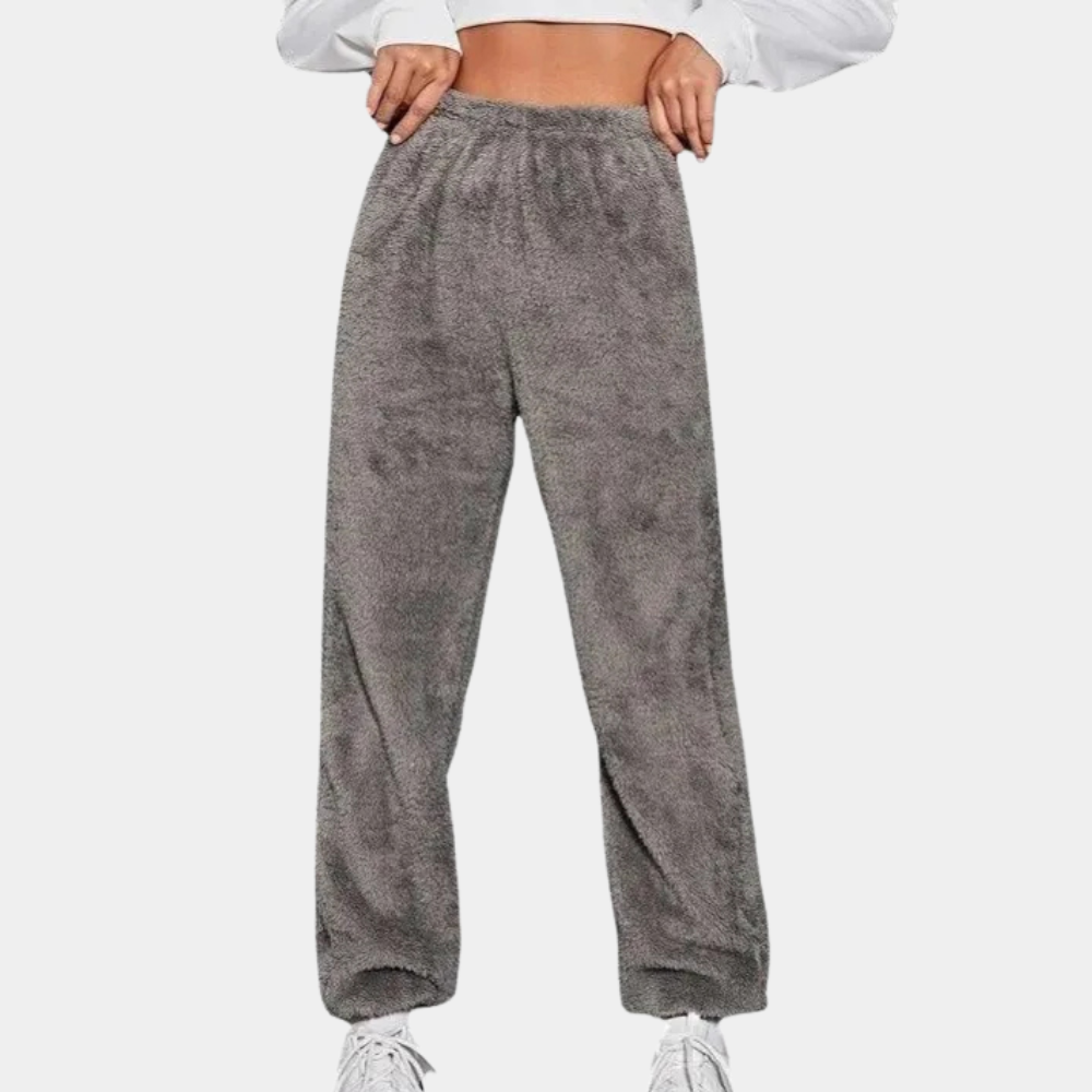 Soft and Comfortable Lounge Pants for Women - Yara-Light grey-XS-The Livary
