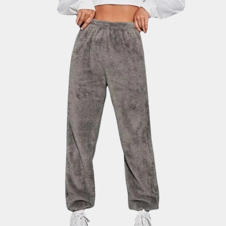 Soft and Comfortable Lounge Pants for Women - Yara-Light grey-XS-The Livary