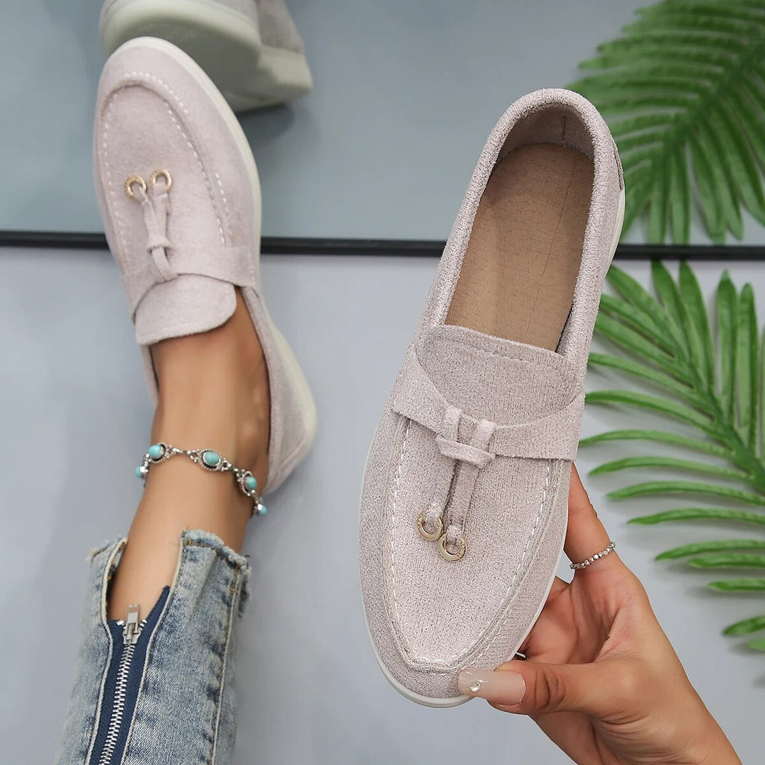 Comfort Loafers - Avery-Beige-3.5-The Livary